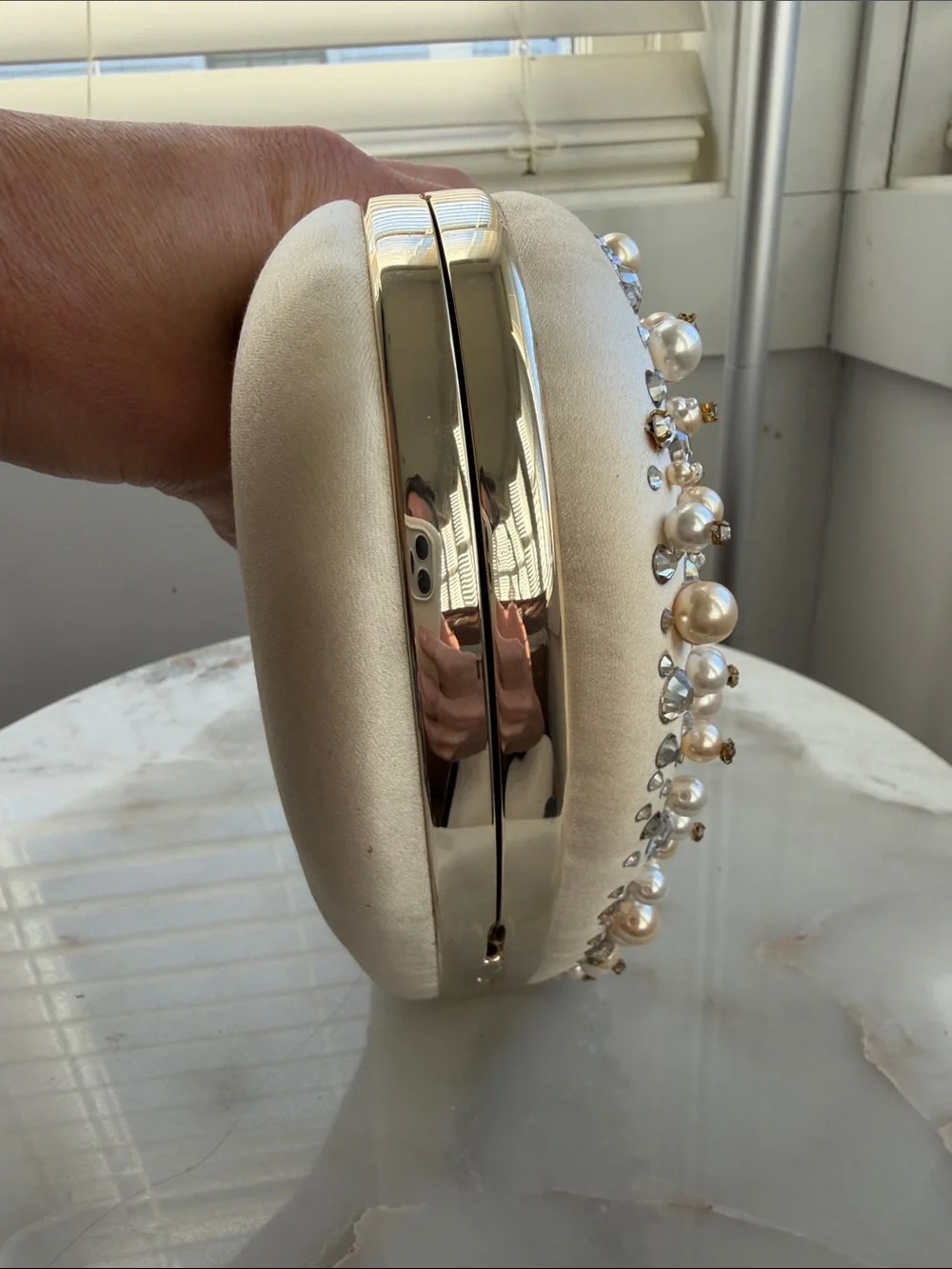 NWOT Kate Spade Embellished 3D Heart Clutch Bag - Picture 5 of 8